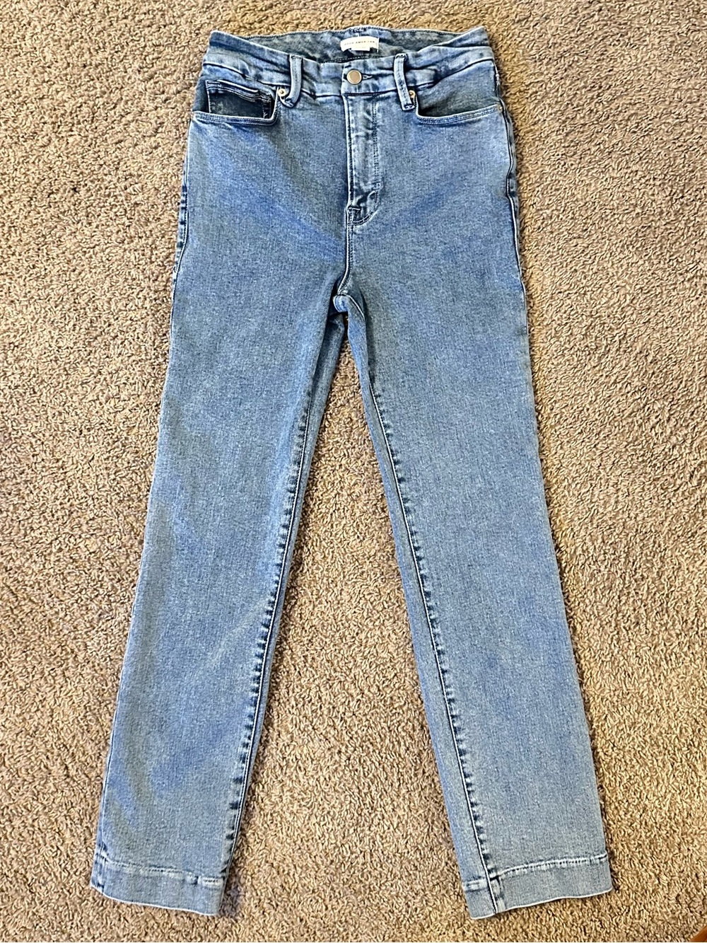 Good American Light Wash Skinny Jeans - Picture 1 of 5